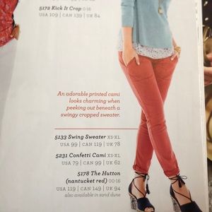 CAbi style 5178 The Hutton (Nantucket Red)